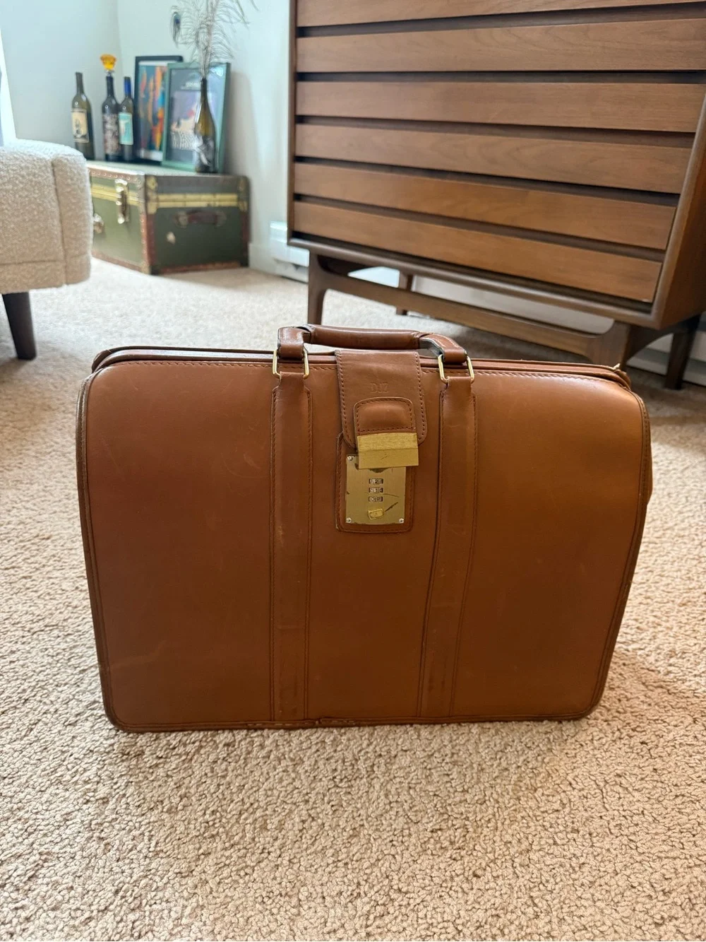 Vintage 1995 Coach Briefcase L7H-5420 | Tan Leather | USA Made